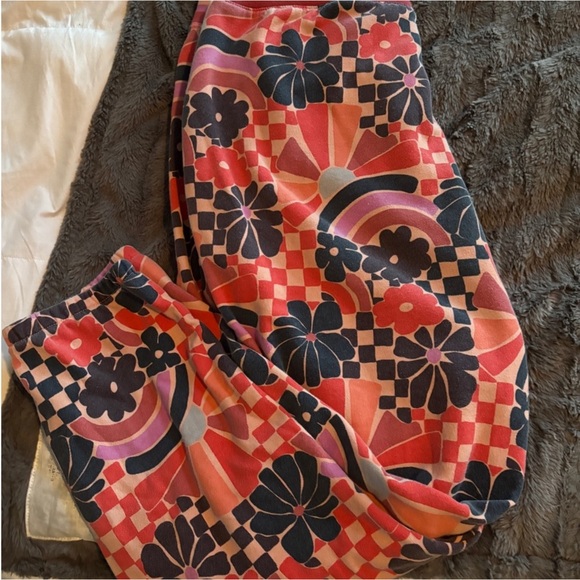 Marine Layer Pink Multi Floral Track Joggers XL women’s Amelia - Picture 3 of 6